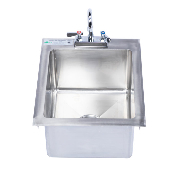 Restaurant Supply Depot 19" L x 13" W DropIn Bar Sink with Faucet